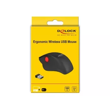 Pelė DeLOCK 12598 Bluetooth USB Type-A vertikali ergonomiška