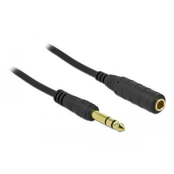Stereo Jack ilginimo laidas DeLOCK 86766 10m juodas
