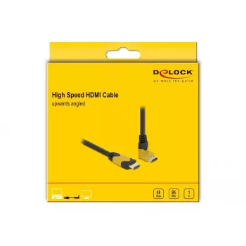 HDMI kabelis DeLOCK 86988 1 m HDMI A tipo standartinis juodas geltonas