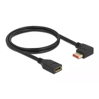DisplayPort ilginimo laidas DeLOCK 87073 1m 90° kairėn lenktas