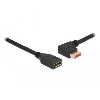 DisplayPort ilginimo laidas DeLOCK 87073 1m 90° kairėn lenktas