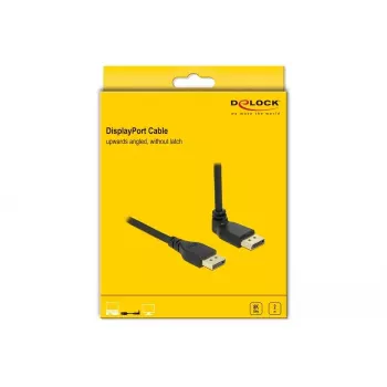 DisplayPort kabelis DELOCK 2 m, DisplayPort į DisplayPort, 5,7 mm skersmuo, iki 32 garso kanalų