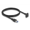 USB laidas DeLOCK 80483 Type-A kištukas į Micro-B kištuką 1 m 5 Gbps juodas