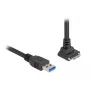 USB laidas DeLOCK 80483 Type-A kištukas į Micro-B kištuką 1 m 5 Gbps juodas