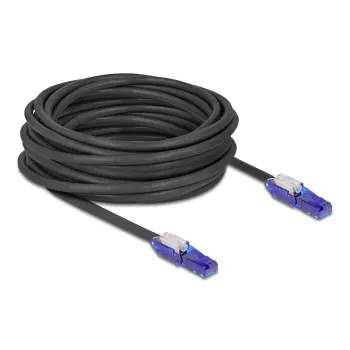 Tinklo kabelis DeLOCK 80931 RJ-45 Cat6 10 m Juodai Violetinis