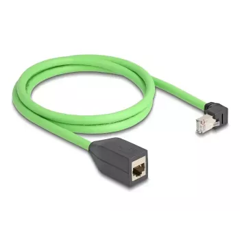 DeLOCK 80886 RJ-45 Cat6a tinklo laidas 1 m juodas/žalias