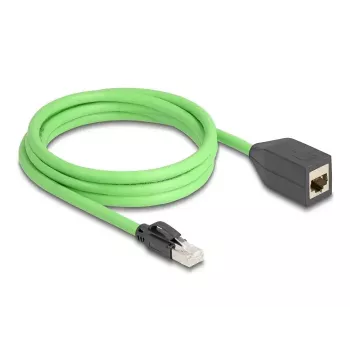 DeLOCK tinklo kabelis RJ45 Cat.6A kištukas į lizdą 2 m žalias