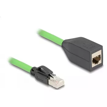 DeLOCK tinklo kabelis RJ45 Cat.6A kištukas į lizdą 2 m žalias