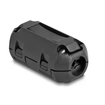 Ferito gnybtas DELOCK 80945, juodas, nikelis/plastikas/cinkas, 16,5×30×14 mm, 2 vnt. pakuotė