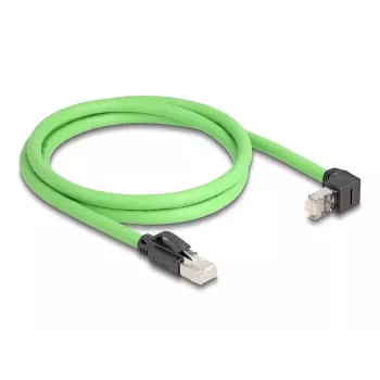Tinklo kabelis DeLOCK 80892 RJ-45 Cat6a 1 m Juodas Žalias