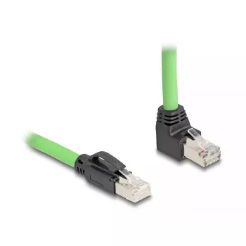Tinklo kabelis DeLOCK 80892 RJ-45 Cat6a 1 m Juodas Žalias