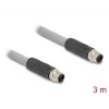 DeLOCK 80534 jutiklio/vykdiklio kabelis 3 m RST M12 pilka