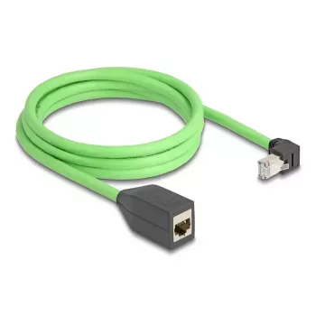 DeLOCK 80887 tinklo kabelis RJ-45 Cat6a 2 m juodas/žalias