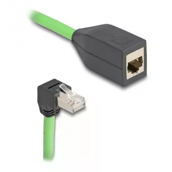DeLOCK 80887 tinklo kabelis RJ-45 Cat6a 2 m juodas/žalias