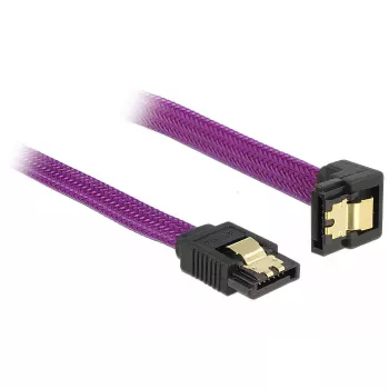 SATA kabelis DeLOCK 83696 0,5 m violetinis