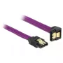 SATA kabelis DeLOCK 83696 0,5 m violetinis