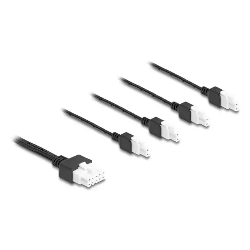 Maitinimo laidas DeLOCK 90173 Juodas 1 m 4 x nuolatinės srovės