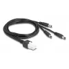 DeLOCK 90168 maitinimo laidas, juodas, 1 m, 3 x DC, 48 V