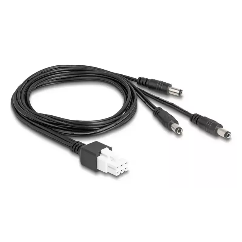DeLOCK 90168 maitinimo laidas, juodas, 1 m, 3 x DC, 48 V