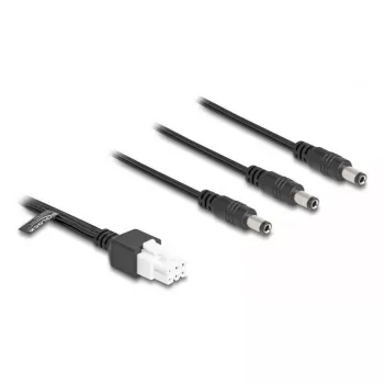 DeLOCK 90168 maitinimo laidas, juodas, 1 m, 3 x DC, 48 V