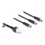 DeLOCK 90168 maitinimo laidas, juodas, 1 m, 3 x DC, 48 V