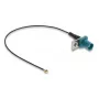 Koaksialinis kabelis DELOCK 90734, FAKRA Z į I-PEX MHF1, 0,2 m, 1,13 mm, juoda/mėlyna