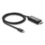 DELOCK Coaxial USB Type-C į HDMI laidas (DP Alt Mode) 4K 60 Hz, USB-C į HDMI, 1 m, juodas