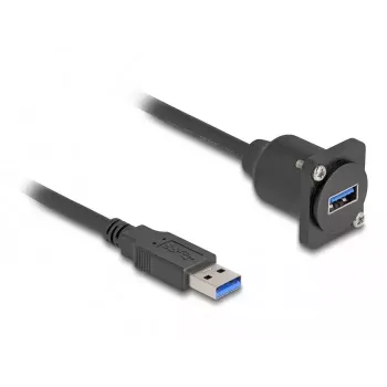 DeLOCK D-Type USB kabelis Type-A kištukas į Type-A lizdą 20 cm 5 Gbps