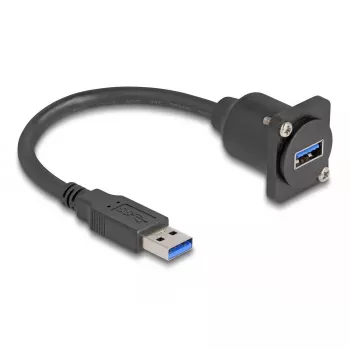 DeLOCK D-Type USB kabelis Type-A kištukas į Type-A lizdą 20 cm 5 Gbps
