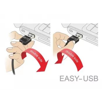USB laidas DeLOCK 83851 USB 2.0 3 m USB A Micro-USB B juodas