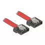 SATA kabelis DeLOCK 0,5 m SATA III 7 kontaktų raudonas