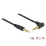 Garso kabelis DeLOCK 85607 0,5 m 3,5 mm juodas