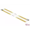 Kabelio raištis plieninis DeLOCK 18790 300 mm geltonas 10 vnt.