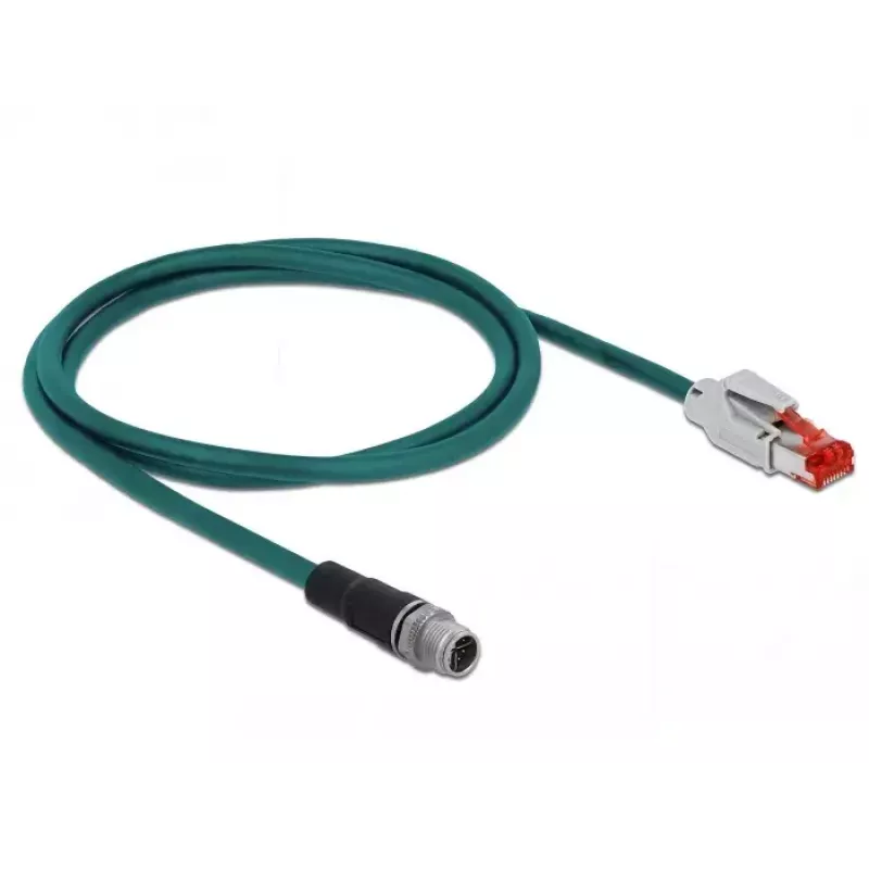 DeLOCK 85425 RJ45 Cat6 tinklo laidas 1 m juodas