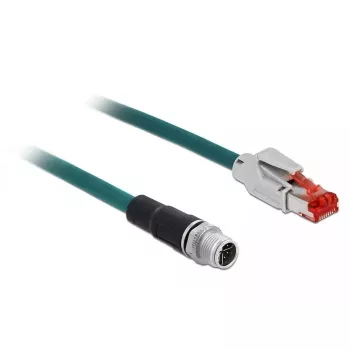 DeLOCK 85425 RJ45 Cat6 tinklo laidas 1 m juodas