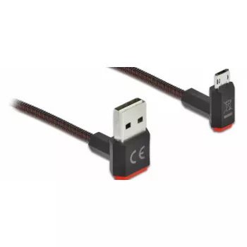 USB laidas DeLOCK EASY-USB 2.0 Type-A į Micro-B 1 m juodas