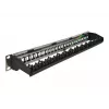 Patch Panel DeLOCK 19 colių 24 prievadų su kabelių tvirtinimo bėgeliu
