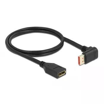 DisplayPort ilginimo kabelis DeLOCK 90° žemyn kampu 8K 1m