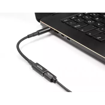 DeLOCK adapterio laidas USB Type-C lizdas – Dell 7,4 x 5,0 mm kištukas 15 cm