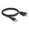 DeLOCK USB 2.0 kabelis, Type-A kištukas į Type-B kištuką su varžtais, 1 m