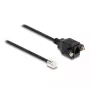 DeLOCK RJ10 kištukas į RJ10 lizdą 30 cm juoda