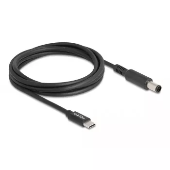 DeLOCK USB Type-C į Dell 7,4 x 5,0 mm vyriškas nešiojamojo kompiuterio įkrovimo laidas, 1,5 m, 20 V