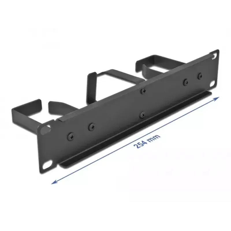 Kabelių valdymo panelė DeLOCK 10 inch 66847 su 3 metaliniais kabliais