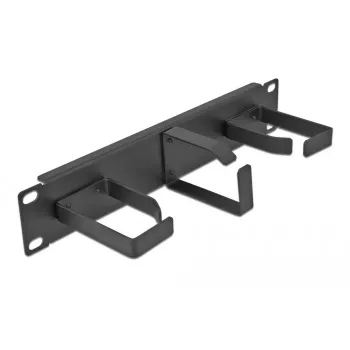 Kabelių valdymo panelė DeLOCK 10 inch 66847 su 3 metaliniais kabliais