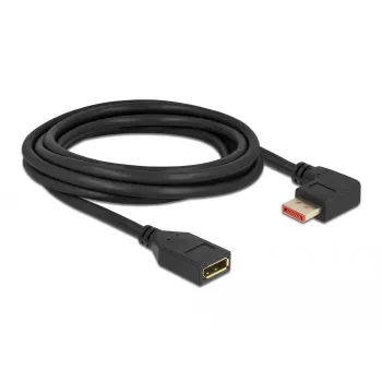 DisplayPort ilginimo laidas DeLOCK 87079 3m 8K 60Hz stačiu kampu