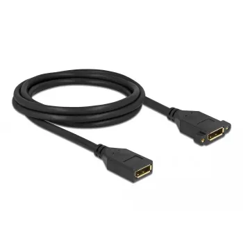DeLOCK 87101 DisplayPort ilginimo laidas, moteriškas–moteriškas, montuojamas į skydą, 2 m