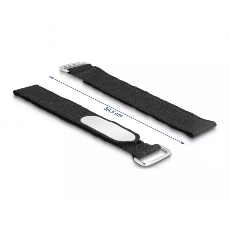 Kabelių tvirtinimo juosta DeLOCK 19608 Velcro 305x25mm juoda 5vnt