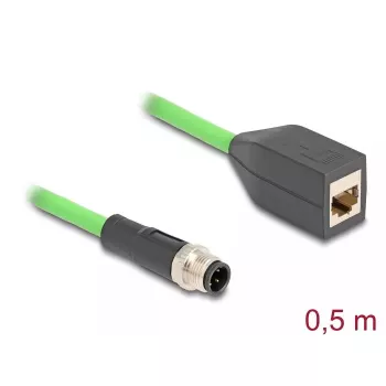 DeLOCK pramoninis tinklo aksesuaras 60571, kabelio ilgis 0,5 m, sertifikatas UL 94