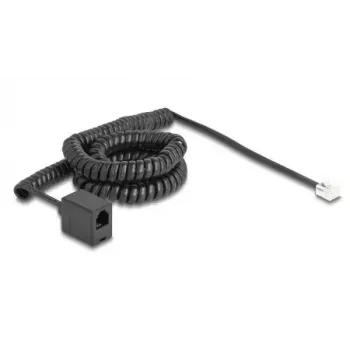 Telefono laidas DeLOCK 90233 5 m Juodas RJ-11