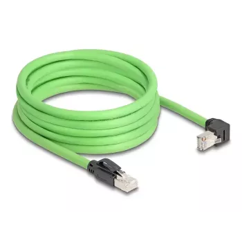 Tinklo kabelis DeLOCK 80897 RJ-45 Cat6a 5 m Juodas Žalias